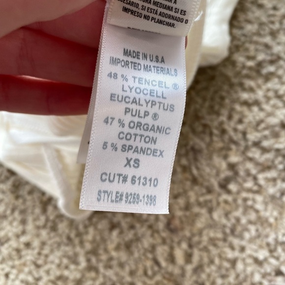 Citizens of Humanity Women's Harper Bodysuit White Size XS One Piece Ribbed - Picture 9 of 9